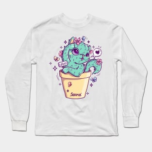 Catcus cat and cactus pun. Long Sleeve T-Shirt